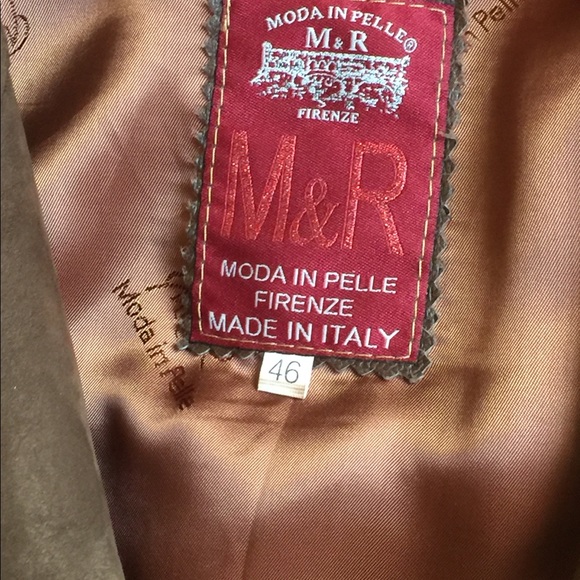 Men’s Italian made Suede coat never worn w/ tags